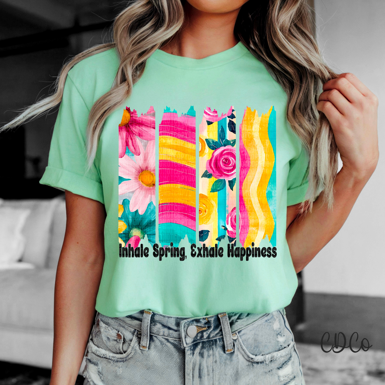 Inhale Spring, Exhale Happiness 4375 DTF