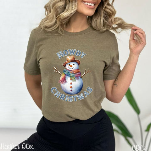 Howdy Christmas Snowman DTF