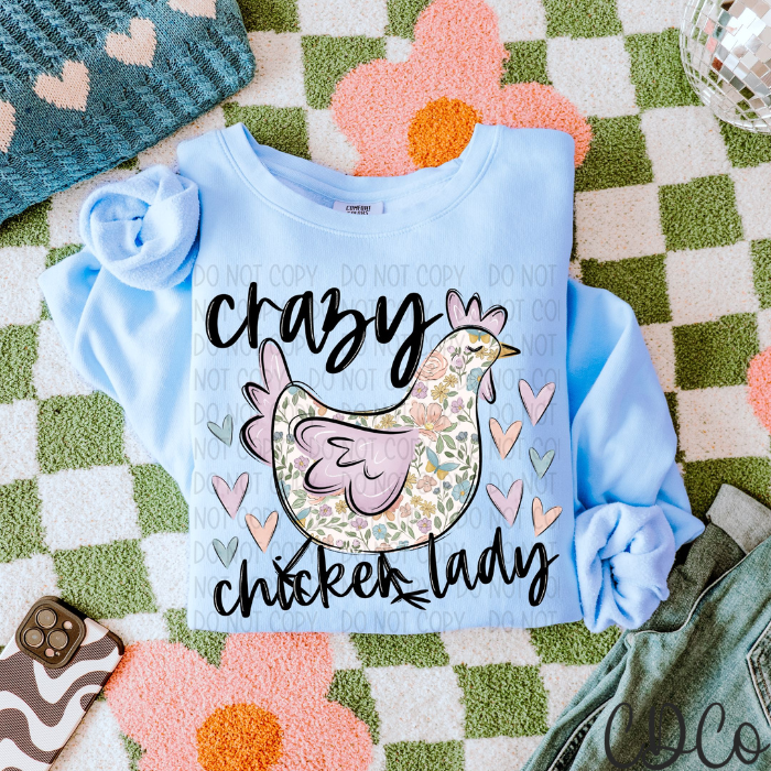 Crazy Chicken Lady Pastels 4056 DTF