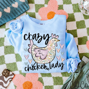 Crazy Chicken Lady Pastels 4056 DTF