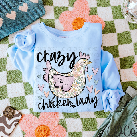 Crazy Chicken Lady Pastels 4056 DTF