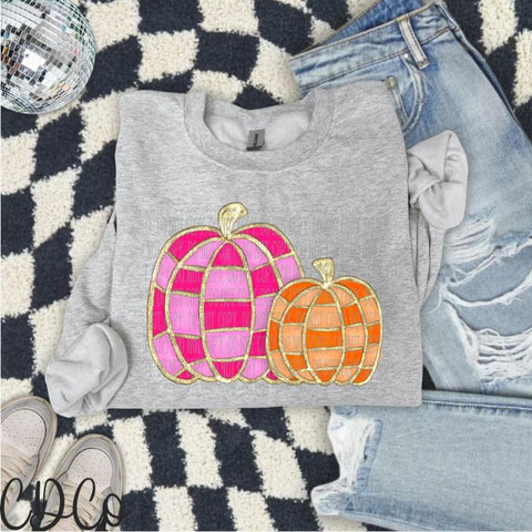 Pink Orange SG Pumpkin Duo DTF