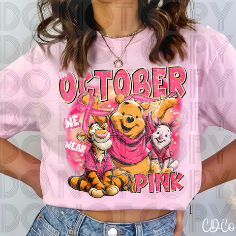 In October We Wear Pink WTP 7183 DTF