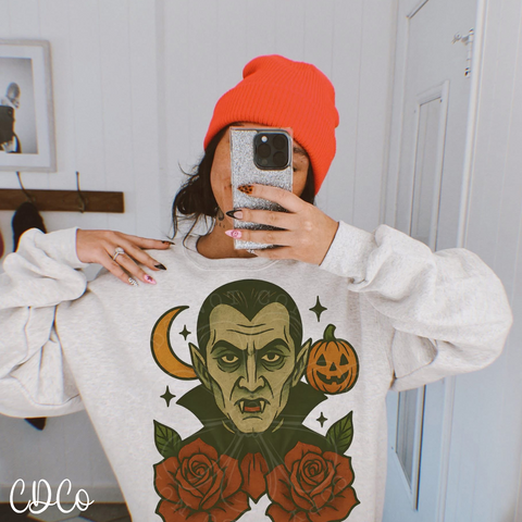 Halloween Vintage Tattoo Dracula - 7083 DTF
