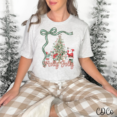 Holly Jolly Bow - 7727 DTF