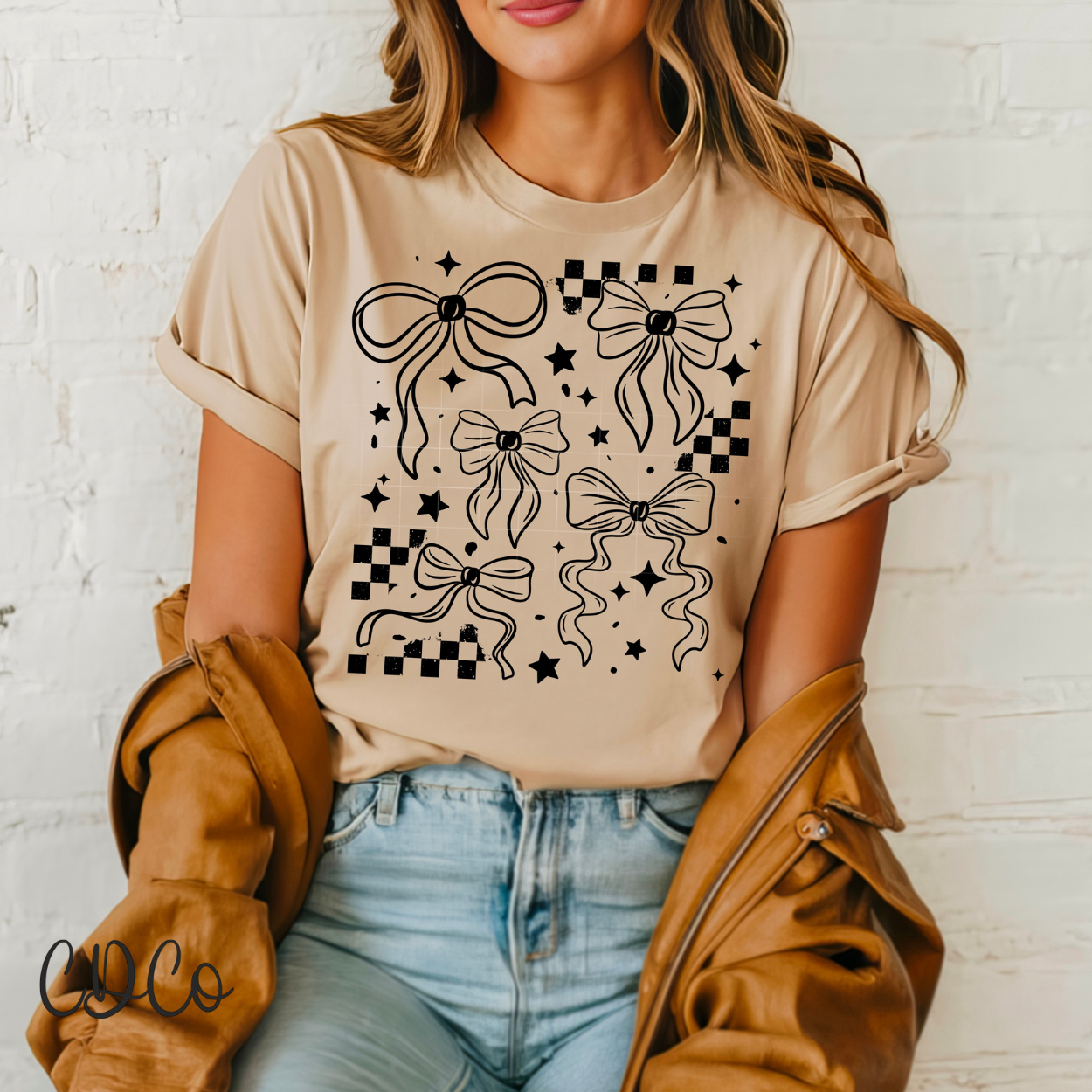 Bows With Checkers DTF