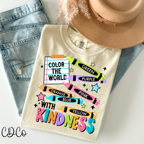 Color The World With Kindness 4933 DTF