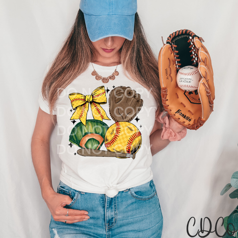 Softball Collage Quad 4072 DTF