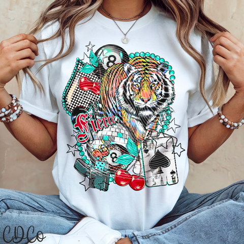 Fierce Tiger Collage 4661 DTF