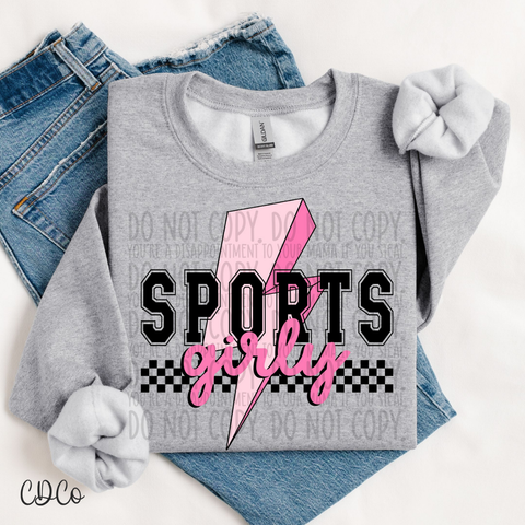 Sports Girly Black 4798 DTF