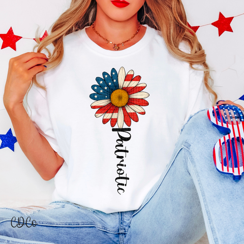 Patriotic Flower 4324 DTF