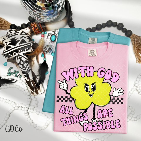 With God All Things Are Possible 4177 DTF