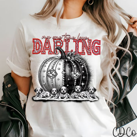 My One True Love Darling Fairytale Pumpkin Faux Accents DTF