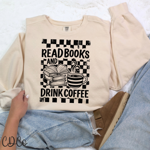 Read Books And Drink Coffee 7308 DTF