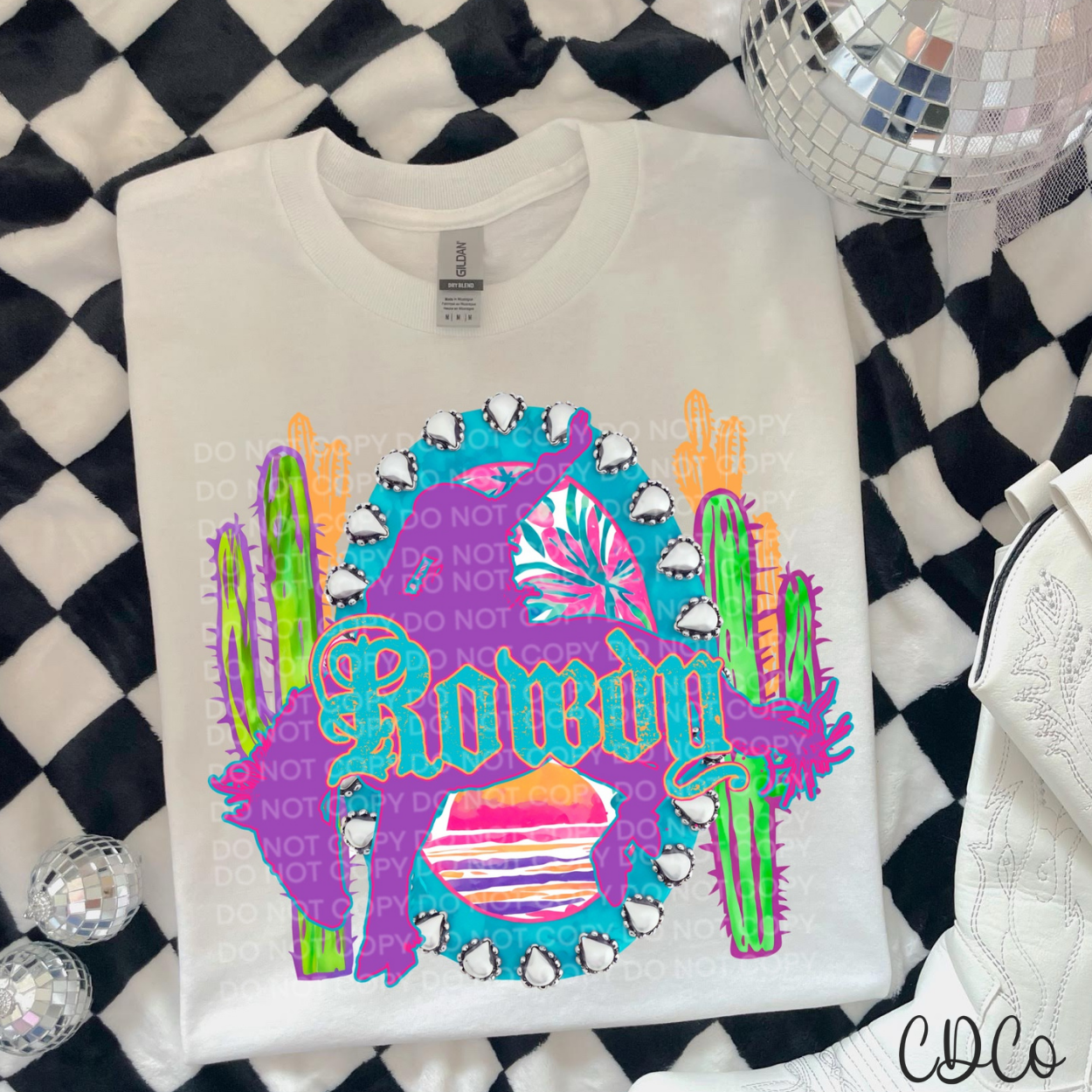 Rowdy Turquoise Bright 4568 DTF
