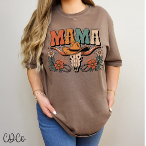 Mama Floral Lasso Skull 4571 DTF