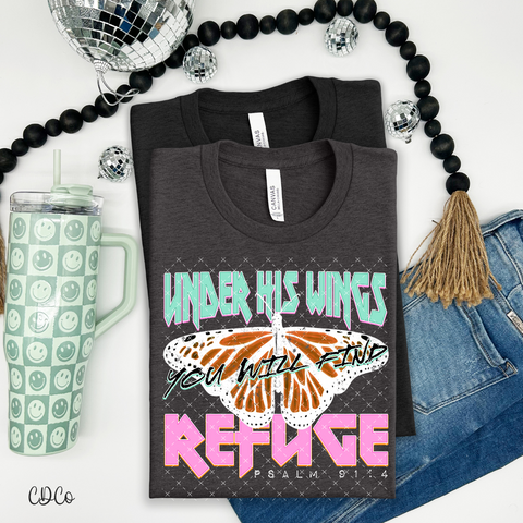 Under His Wings / Pink  4150 DTF