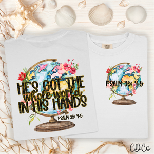 He's Got The Whole World In His Hands 4278 DTF