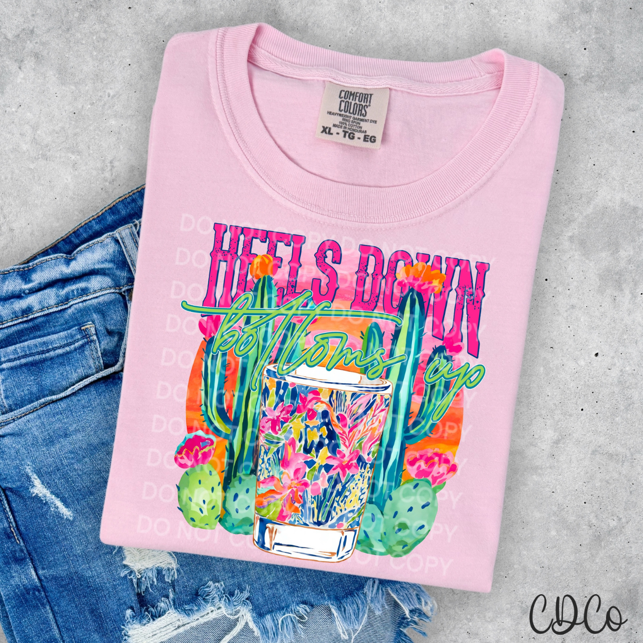 Heels Down Bottoms Up 4584 DTF