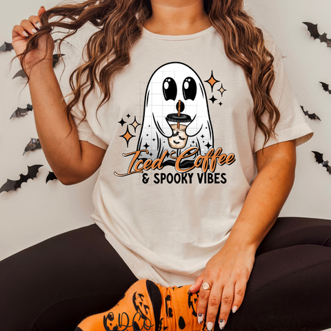 Iced Coffee & Spooky Vibes / Black 4418 DTF