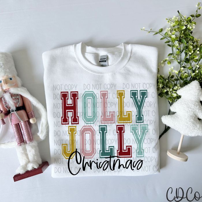 Multi Holly Jolly Christmas 2226 DTF