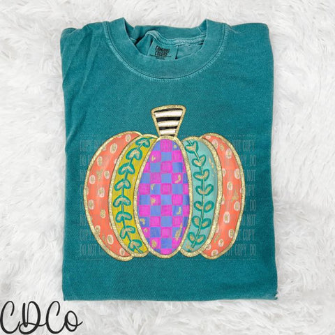 Gold Doodle Pumpkin DTF