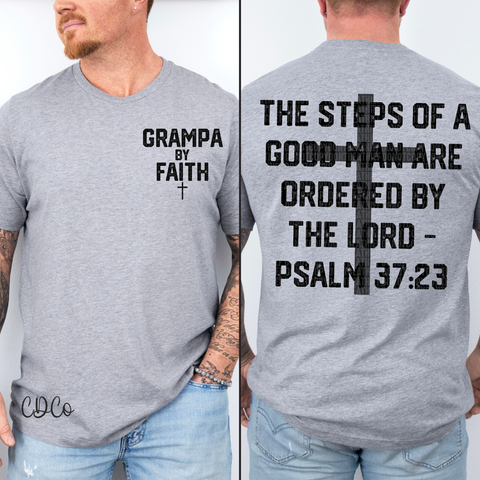 Grampa By Faith w/3.5" pocket 4346 DTF