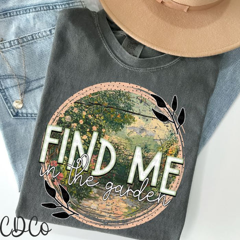 Find Me In The Garden 4118 DTF