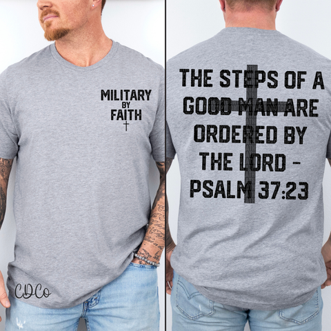 Military By Faith w/3.5" pocket 4349 DTF