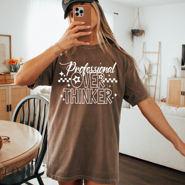 Professional Over Thinker Single Colors DTF
