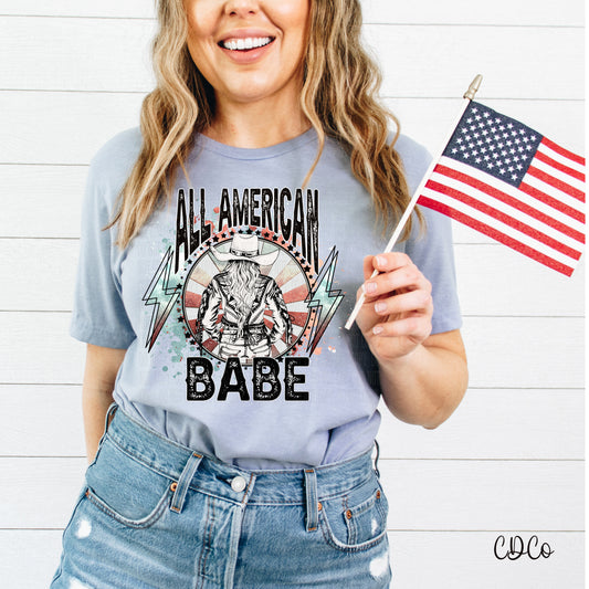 All American Babe Bolt DTF