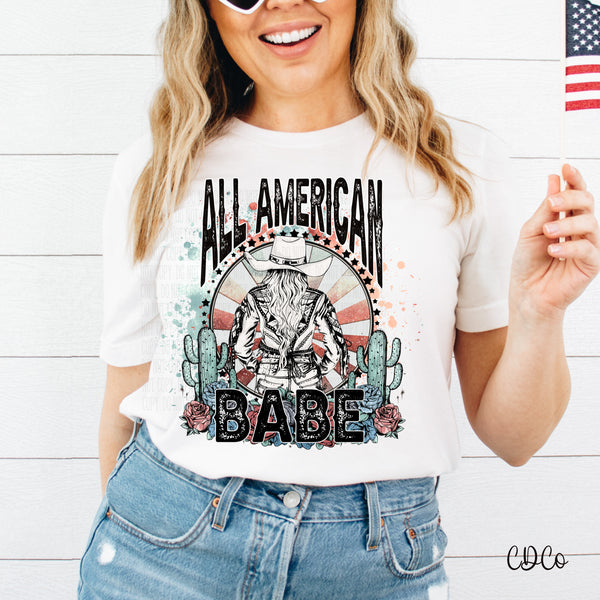 All American Babe Bolt DTF