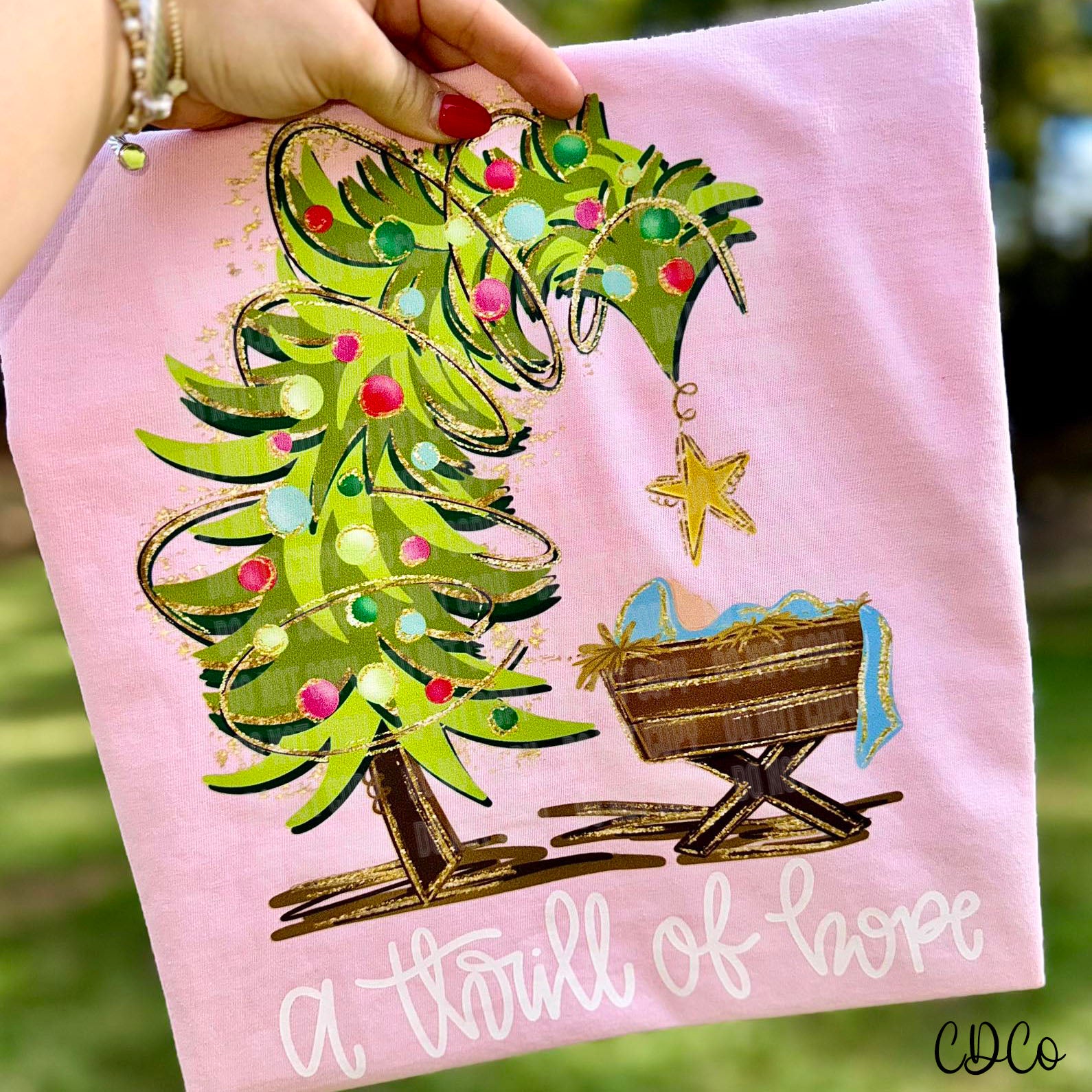 A Thrill of Hope Tree Manger 10085 DTF