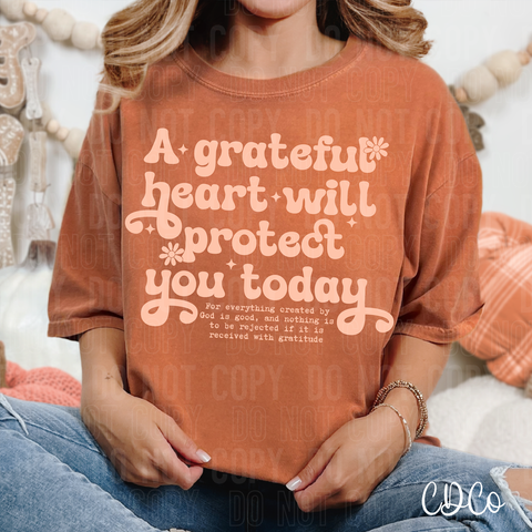 A Grateful Heart / Peach 6639 DTF
