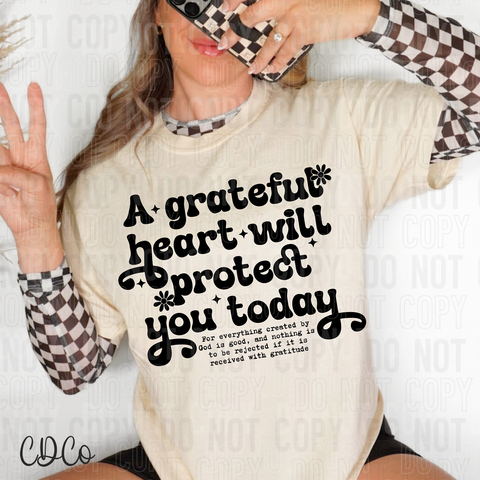 A Grateful Heart / Black 6641 DTF