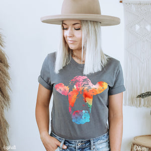 Abstract Watercolor Cow 3 DTF <exclusive>