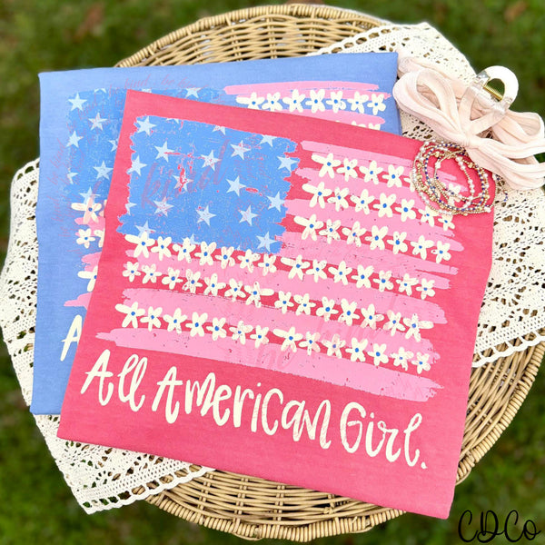 Dainty Floral Flag (3 options) DTF - Chase Design Co.