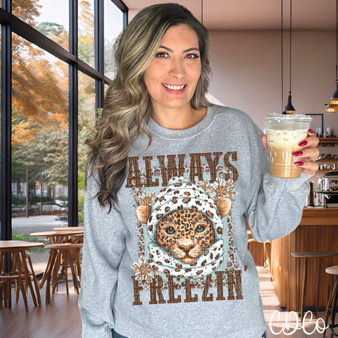Always Freezin Leopard 2388 DTF