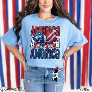 America Stack Faux Accent Bow 5076 DTF