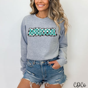 ANTISOCIAL Faux 3D DTF