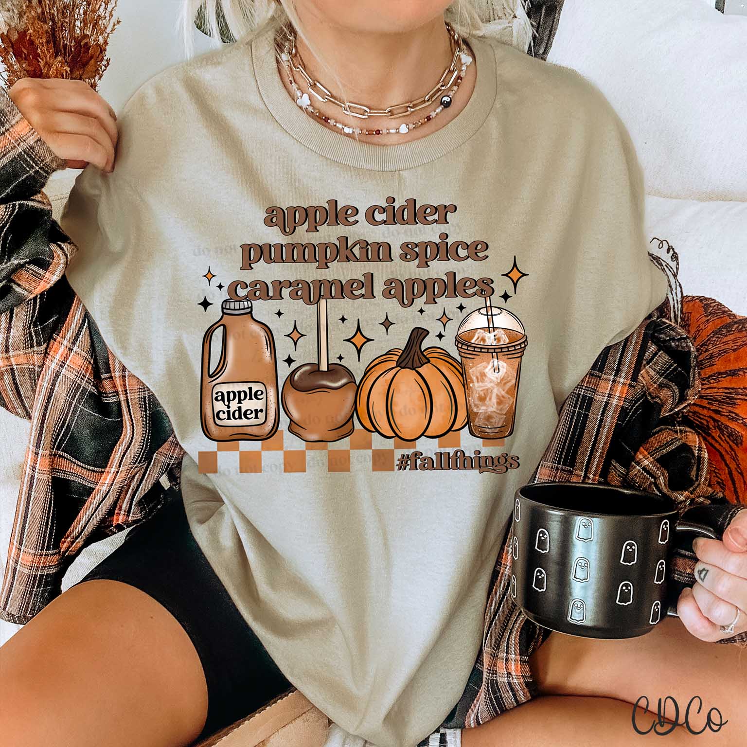 Apple Cider Pumpkin Spice Caramel Apples DTF