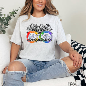 Autism Acceptance Floral DTF