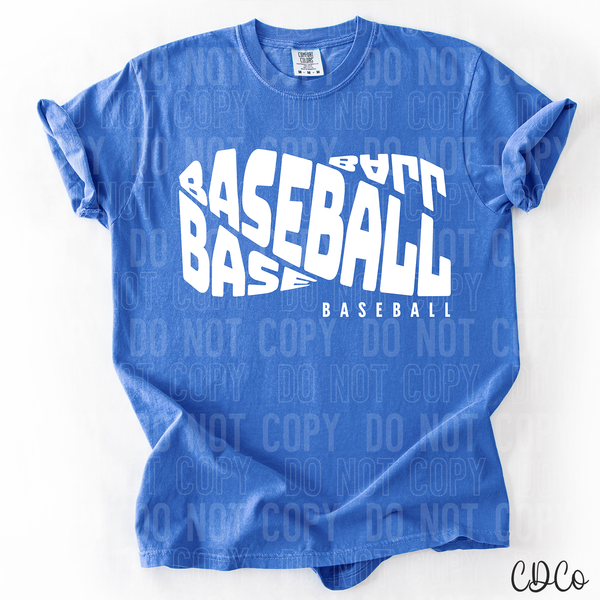 Baseball Curved DTF
