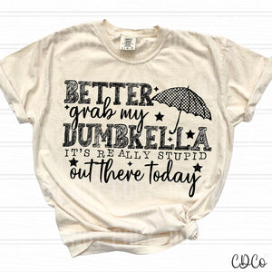 Better Grab My Dumbrella It's Really Stupid Out There Today DTF