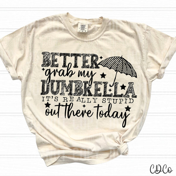Better Grab My Dumbrella It's Really Stupid Out There Today DTF