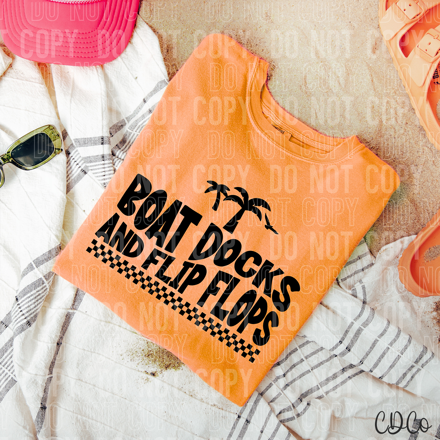 Boat Docks and Flip Flops 3845 DTF