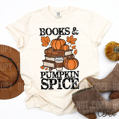 Books and Pumpkin Spice 6604 DTF
