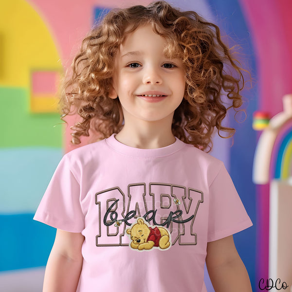 Baby Bear Faux Embroidery WTP 10097 DTF