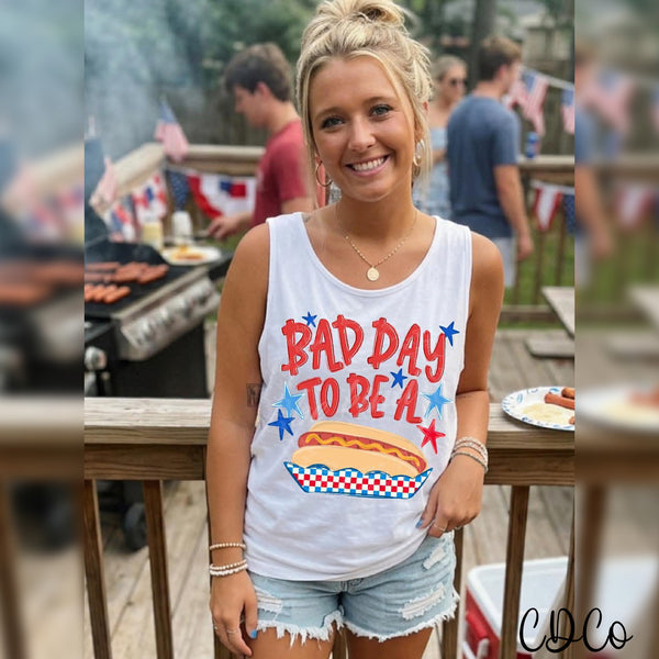 Bad Day to Be a Hot Dog (2 options) DTF - Chase Design Co.