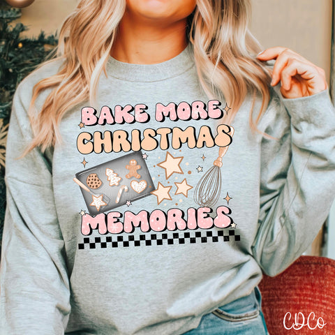 Bake More Christmas Memories DTF